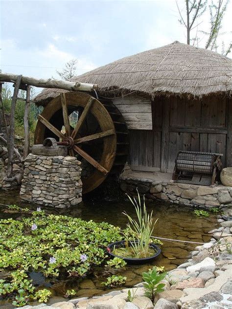 They Must Have Been Wealthy To Have A Waterwheel Water Wheel Old