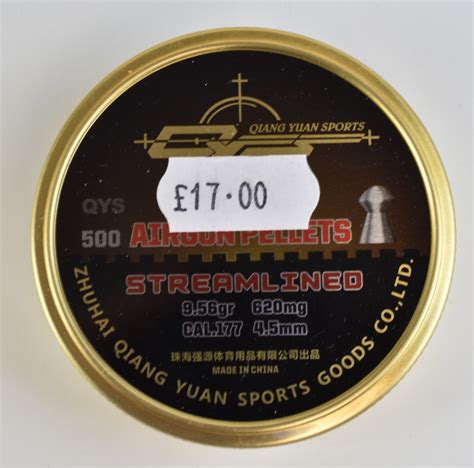 Thirty Three Sealed Tins Of 500 Qiang Yuan Sports Streamlined 177 Air
