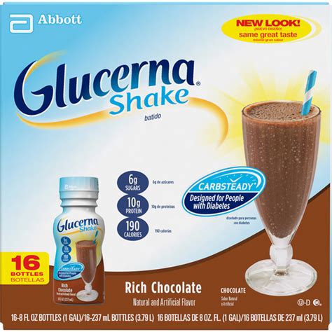 Glucerna Diabetes Nutritional Shake Rich Chocolate Ready To Drink 8 Fl
