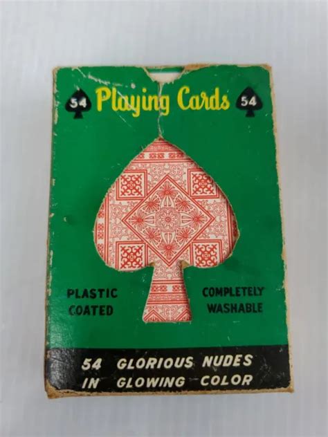RARE HONEY BRAND Nude Pinochle Playing Cards 1960s Hong Kong Sh3 40 99