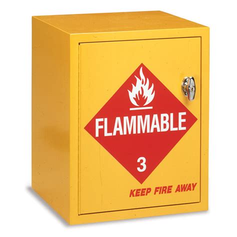 Flammable storage cabinets that have a capacity greater than 850l must not be placed nearer than 3 metres to any wall that is common with another room. Flammable Storage Cabinet - MarketLab, Inc.