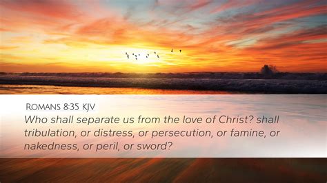 Romans Kjv Desktop Wallpaper Who Shall Separate Us From The Love Of Christ