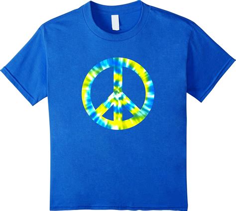 Hippie T Shirt Tie Dye Peace Sign Clothing