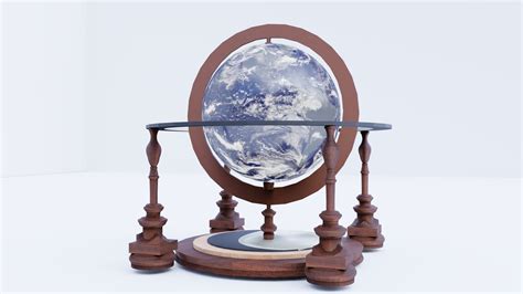 Desktop Globe 3d Model Turbosquid 1844595