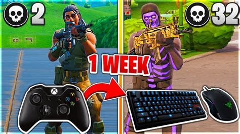 1 Week Switching From Controller To Keyboard And Mouse Fortnite