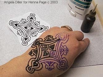 The stencil is an outline of the design transferred to the skin for the tattoo artist to follow during the procedure. The Henna Page - How to make Henna Pattern Transfers
