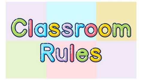 Classroom Rules For Kidsclassroom Rules Chartclassroom Rules And