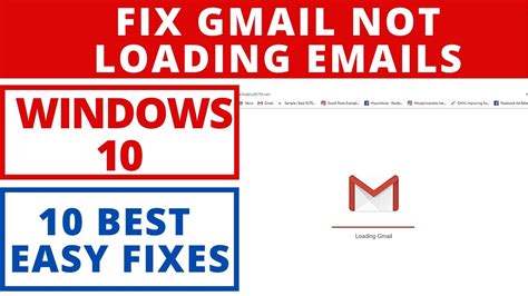 How To Fix Gmail Is Not Loading Emails On Windows 10 Gmail Not