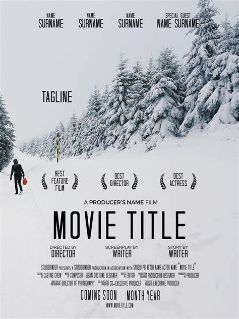30 Free Movie Poster Templates And Designs Templatelab