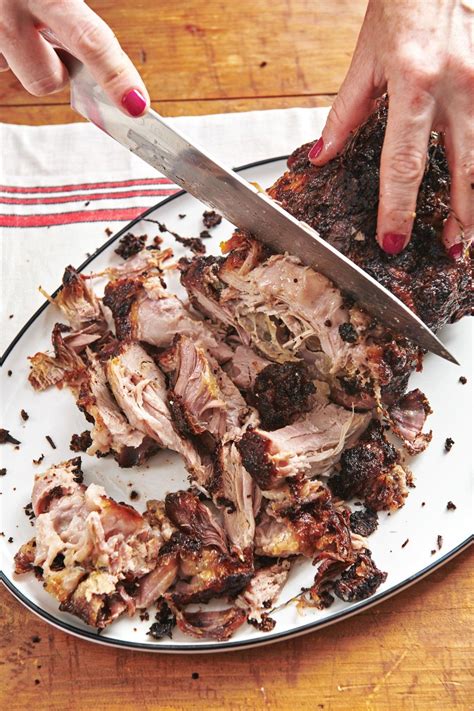 Usually, baked pork chop recipes lack caramelisation. Fall-Apart Roasted Pork Shoulder | Pork shoulder recipes, Pork shoulder roast, Beef recipes