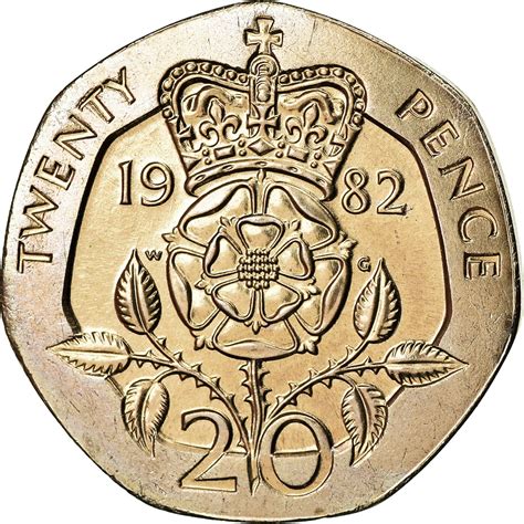 Twenty Pence 1982 Coin From United Kingdom Online Coin Club