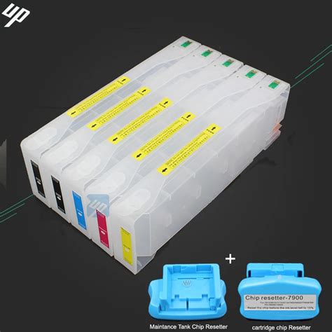 700ml Refillable Ink Cartridges For Pro 7700 9700 7710 9710 With Chip