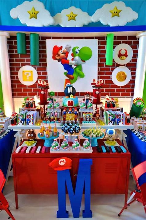Decoracion Super Mario Bros Party Ideas Mario Bros Birthday Party