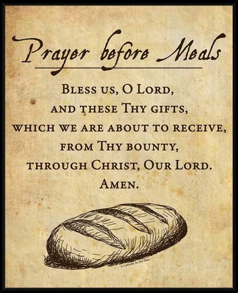 A dinner blessing is a short prayer of thanks which can be said before, or after a meal. Wall Art, Prints, Posters : Prayer Before Meals Wall Plaque