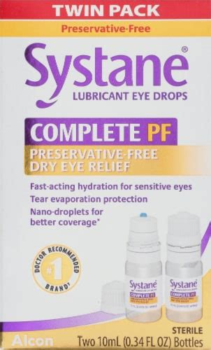 Systane® Complete Pf Lubricant Eye Drops 2 Ct 034 Fl Oz Fred Meyer