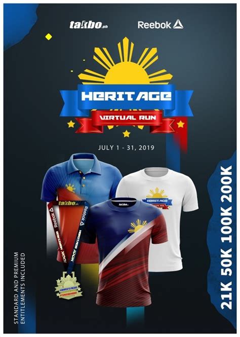 We challenge you to run either 10km or 21km within 24 hours and you've got 32 chances to complete it. Heritage Virtual Run 2019 - Takbo.ph Virtual Runs