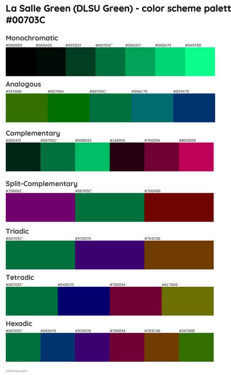 La Salle Green Dlsu Green Color Palettes And Color Scheme