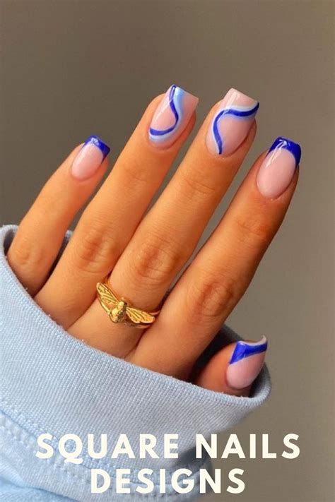 Simple Summer Square Acrylic Nails Designs In Stylish Nails