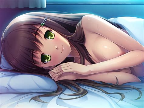 Kurosaki Kanou Karen Uhou Renka Game Cg 10s 1girl Bed Breasts