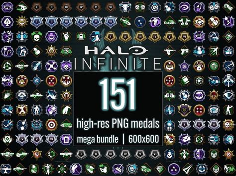 Halo Infinite Png Medals Multiplayer Badges Csr Rank Emblem Signum