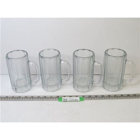 4 Heavy Drinking Glasses Bodnarus Auctioneering