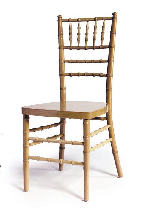 They're superbly comfortable and everyone who sits on them is charmed to keep on. Chiavari stackable ballroom chairs, Raw/Natural. $40 ea ...