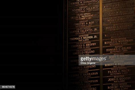 New Names Are Unveiled On The Police Memorial Wall During A Ceremony