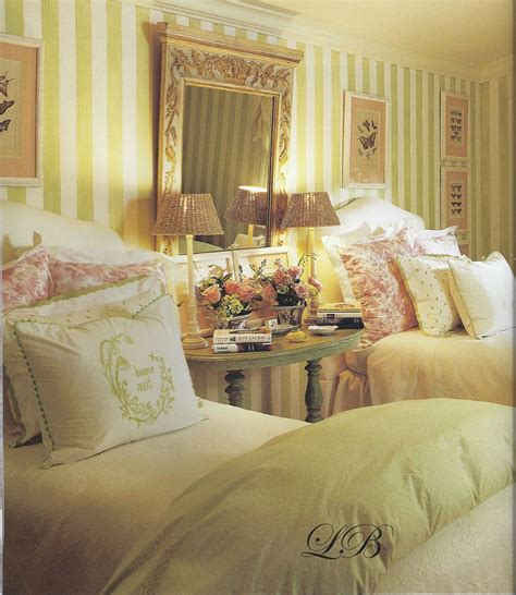 I Love The Green Striped Walls Green Girls Rooms Peaceful Bedroom