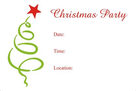 Free Printable Christmas Invitations Templates Printable Templates