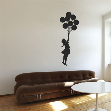 Banksy Floating Girl Wall Stickers By Wallboss Wallboss Wall Stickers