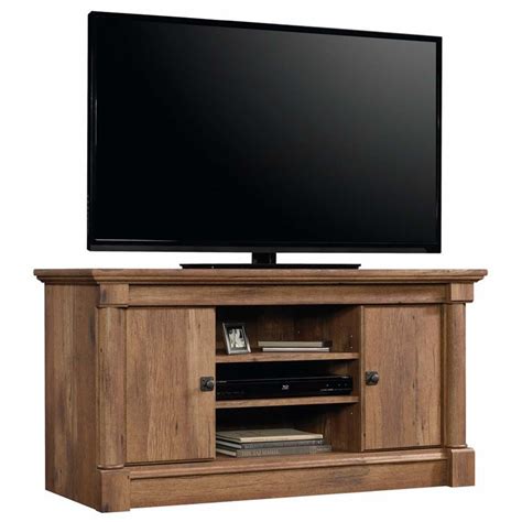 Sauder Palladia Panel Tv Stand Vintage Oak 42666032711 Ebay