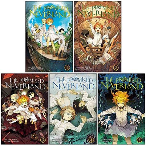The Promised Neverland Vol 1 5 5 Books Collection Set By Kaiu Shirai