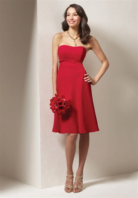 Tailor made requests & fabric swatches delivery. Red Bridesmaid Dresses | DressedUpGirl.com