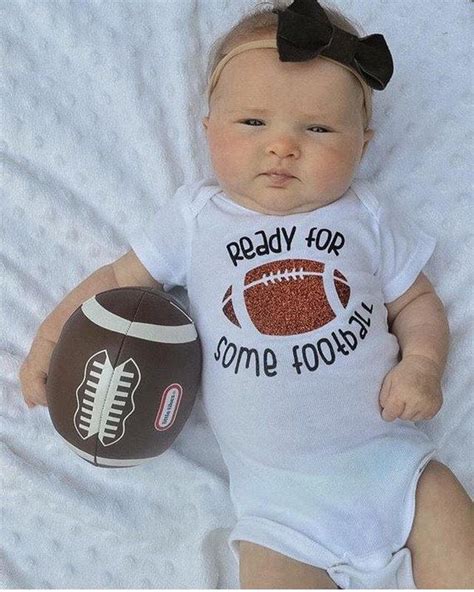 Ready For Some Football Baby Onesie Available In Glitter Or Etsy In