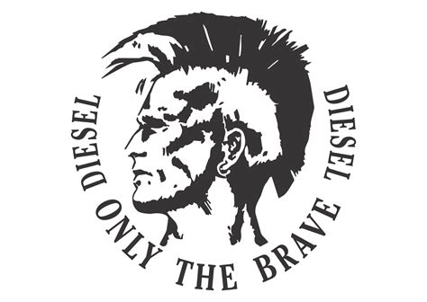 Diesel Only The Brave Logo Vector~ Format Cdr Ai Eps Svg Pdf Png