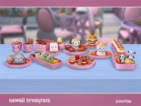 Delicious And Cute Kawaii Decorative Food For Your Simmies Includes 10