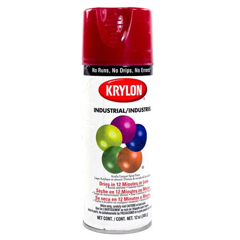 Krylon 2101 Cherry Red Acrylic Lacquer Spray Paint 12 Oz Vintage