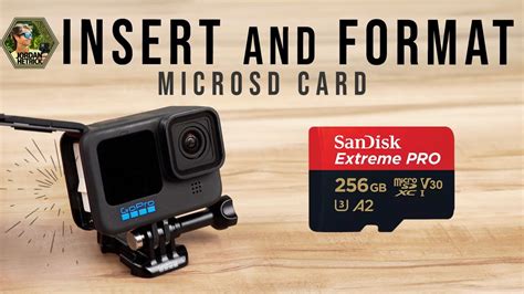 How To Insert And Format Sd Memory Card Gopro Hero 11 10 And 9 Youtube