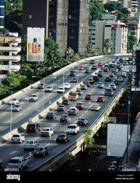 Traffic In The City Of Caracas Venezuela Stock Photo Alamy