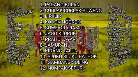 Kumpulan Lagu Dolanan Jawa Terpopuler Tembang Jawa Youtube