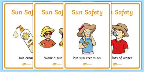 👉 Sun Safety Display Posters Teacher Made