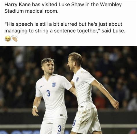 England striker harry kane's press conference ahead of the england v scotland world cup qualifier on november 11. 🔥 25+ Best Memes About Luke Shaw | Luke Shaw Memes