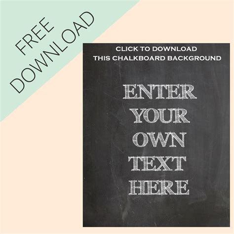 Free online printable sign maker, tutorial, step by step. Make Your Own Chalkboard Signs - Free Printable - The ...