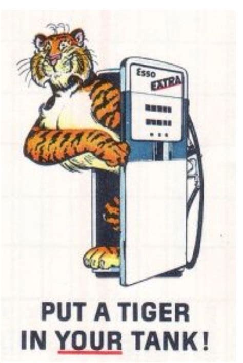 53 Best Exxon Tiger Images On Pinterest Gas Station Advertising And