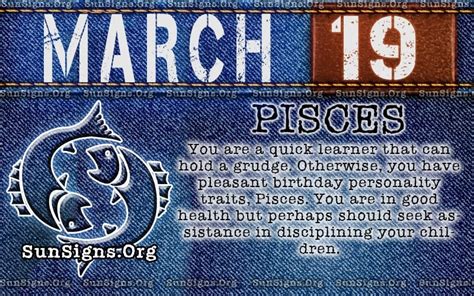 If you were born with this date range, you are a member of this zodiac sign. March 19 Zodiac Horoscope Birthday Personality | SunSigns.Org