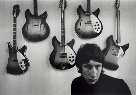 Pete Townshend The Who At Home In London With His Broken Guitars Used