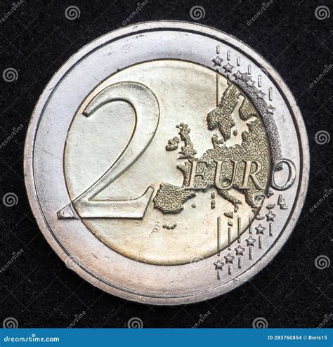 2 Euro Coin Common Side Stock Photo Image Of Side 283760854