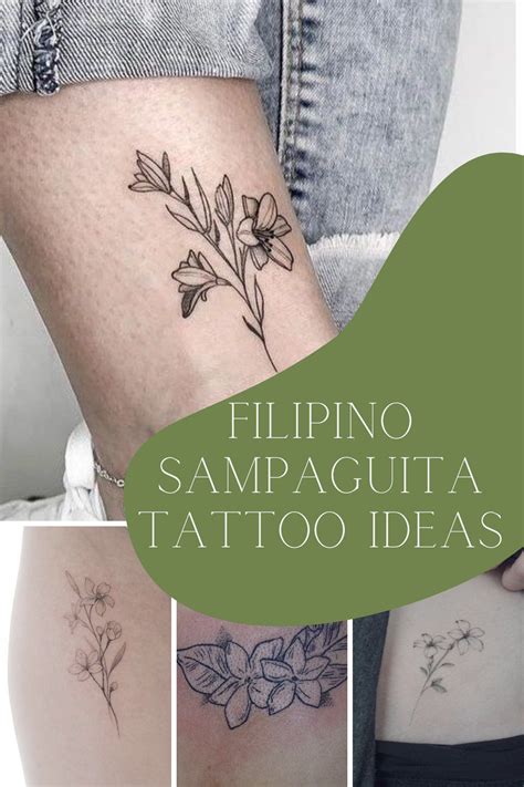 Unique Sampaguita Tattoo Ideas Jasmine Flowers Tattoo Glee