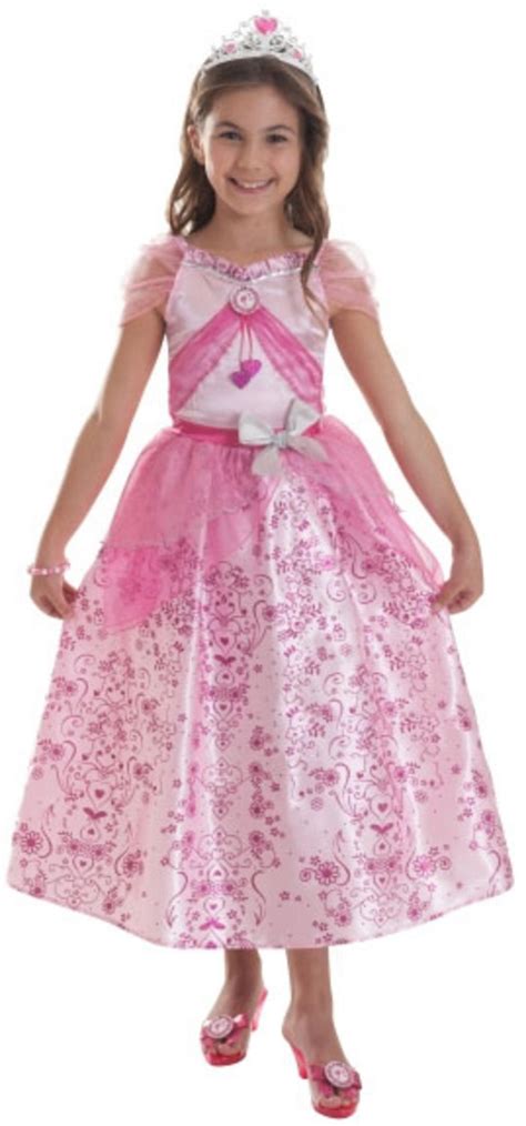 Barbie Pastel Pink Princess Girls Costume Girls World Book Day Fancy