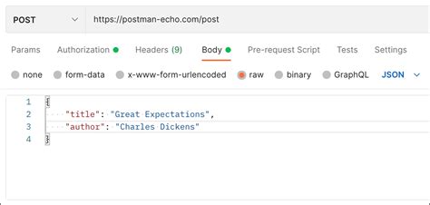 Postman Json